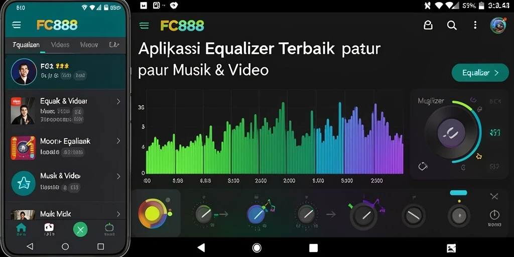 Antarmuka aplikasi FC888 yang modern dan fungsional.