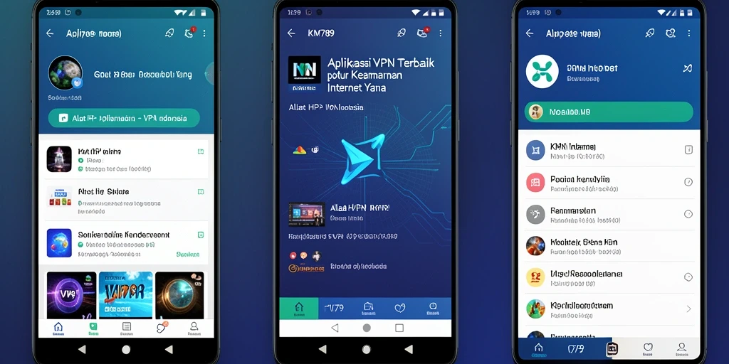 Antarmuka intuitif aplikasi KM789 yang memudahkan penggunaan.