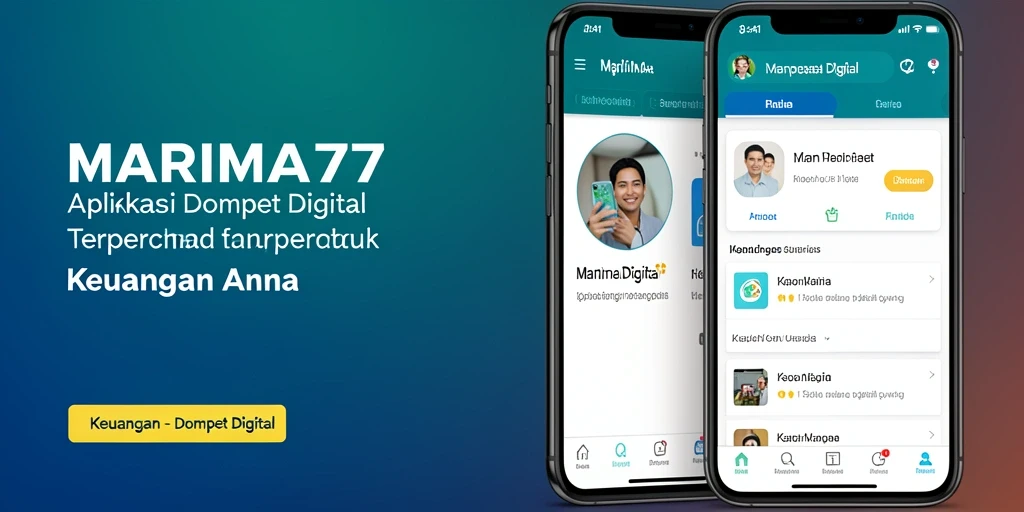 Tampilan antarmuka pengguna MARIMA77 yang modern dan intuitif.