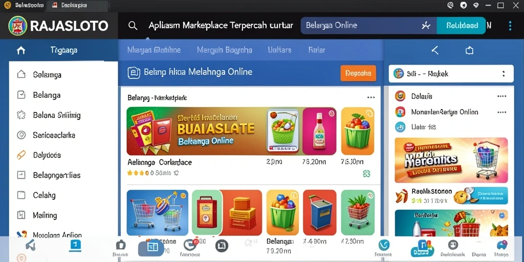 Antarmuka pengguna RAJASLOTO yang menarik dan mudah dinavigasi.