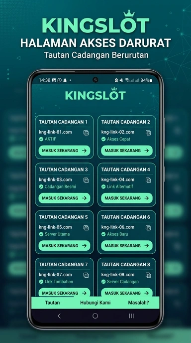Tampilan link alternatif kingslot