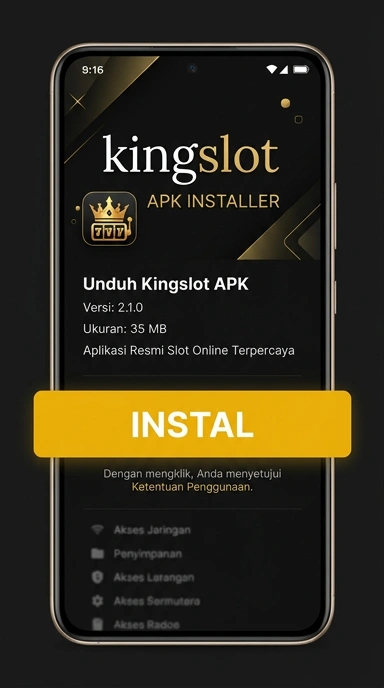 Tampilan halaman APK kingslot