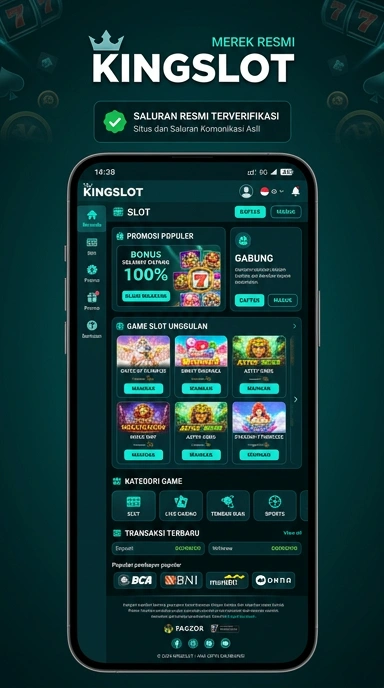 Tampilan kanal resmi kingslot